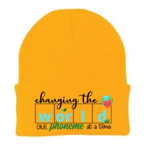 Changing The World One Phoneme At A Time Cute Knit Cap Winter Beanie