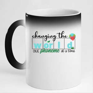 Changing The World One Phoneme At A Time Cute 11oz Black Color Changing Mug