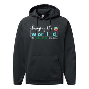 Changing The World One Phoneme At A Time Cute Performance Fleece Hoodie