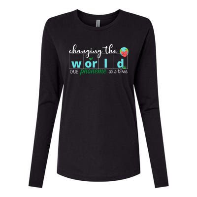 Changing The World One Phoneme At A Time Cute Womens Cotton Relaxed Long Sleeve T-Shirt