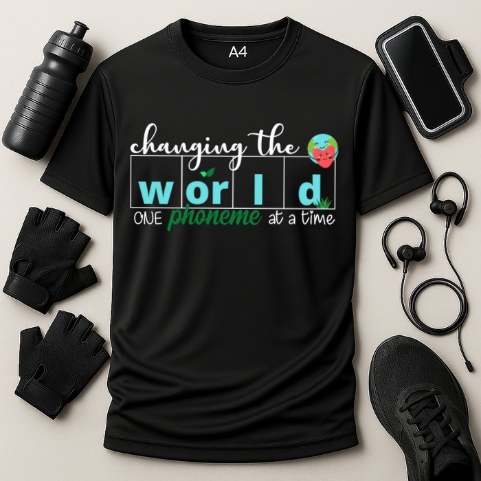 Changing The World One Phoneme At A Time Cute Cooling Performance Crew T-Shirt