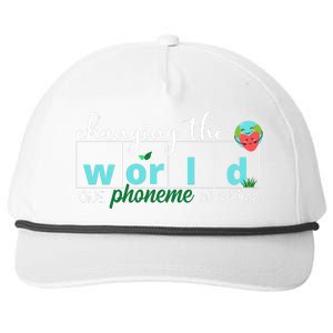 Changing The World One Phoneme At A Time Cute Snapback Five-Panel Rope Hat