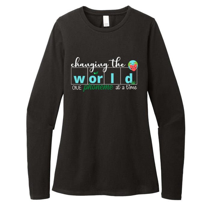 Changing The World One Phoneme At A Time Cute Womens CVC Long Sleeve Shirt