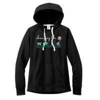 Changing The World One Phoneme At A Time Cute Women's Fleece Hoodie