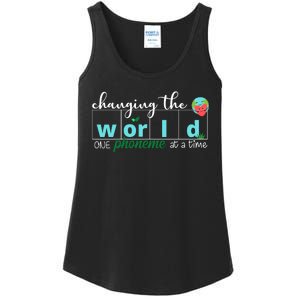 Changing The World One Phoneme At A Time Cute Ladies Essential Tank