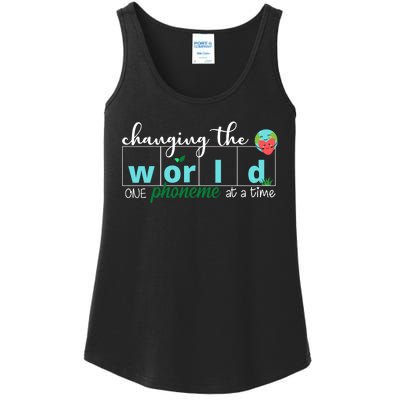 Changing The World One Phoneme At A Time Cute Ladies Essential Tank