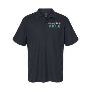 Changing The World One Phoneme At A Time Cute Softstyle Adult Sport Polo