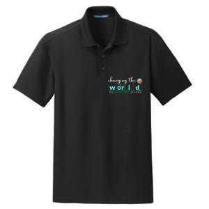 Changing The World One Phoneme At A Time Cute Dry Zone Grid Polo