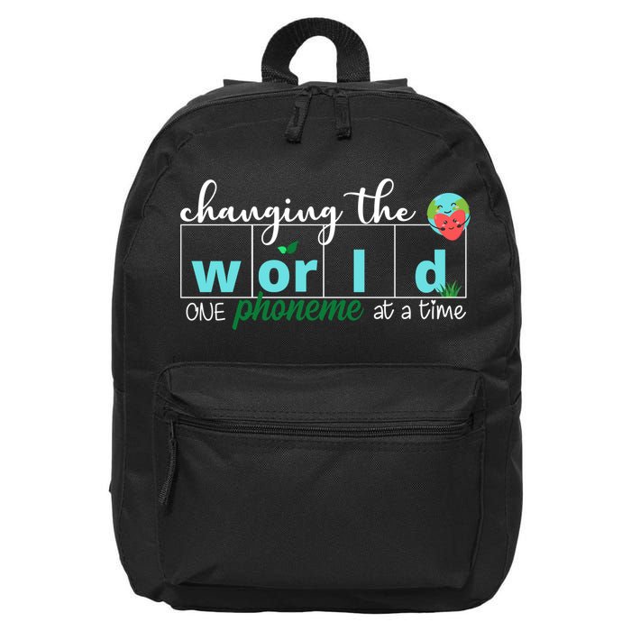 Changing The World One Phoneme At A Time Cute 16 in Basic Backpack