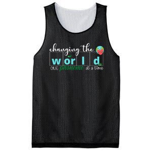 Changing The World One Phoneme At A Time Cute Mesh Reversible Basketball Jersey Tank