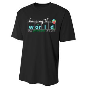 Changing The World One Phoneme At A Time Cute Performance Sprint T-Shirt