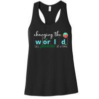 Changing The World One Phoneme At A Time Cute Women's Racerback Tank