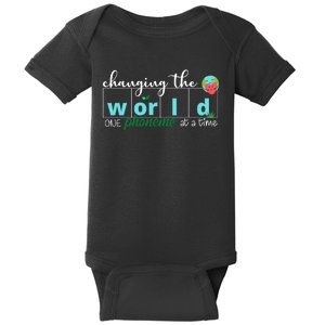 Changing The World One Phoneme At A Time Cute Baby Bodysuit