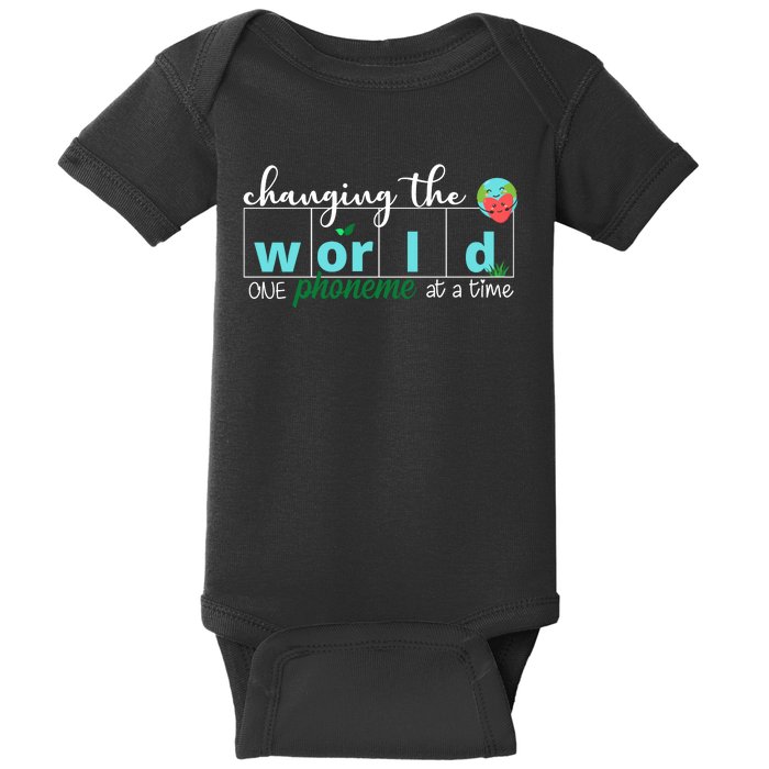 Changing The World One Phoneme At A Time Cute Baby Bodysuit