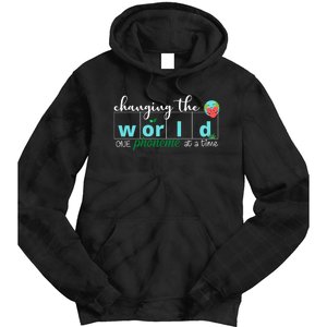 Changing The World One Phoneme At A Time Cute Tie Dye Hoodie