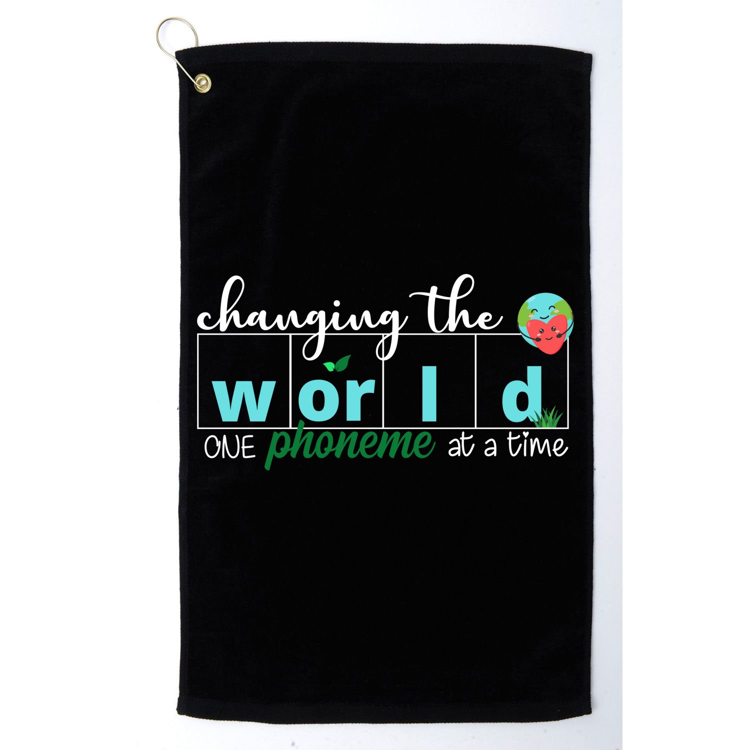 Changing The World One Phoneme At A Time Cute Golf Towel