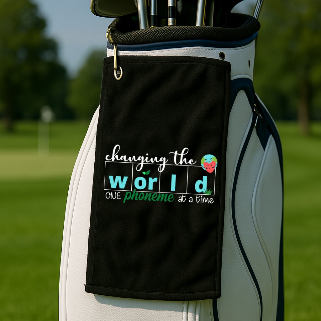 Changing The World One Phoneme At A Time Cute Golf Towel