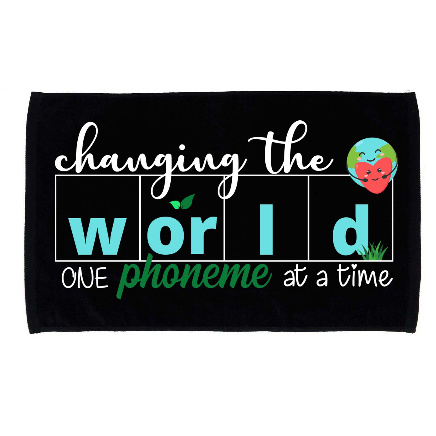 Changing The World One Phoneme At A Time Cute Microfiber Hand Towel
