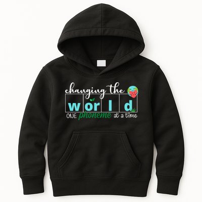 Changing The World One Phoneme At A Time Cute Kids Hoodie