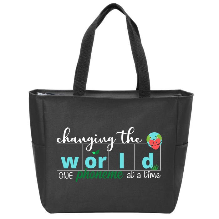 Changing The World One Phoneme At A Time Cute Zip Tote Bag