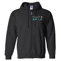 Changing The World One Phoneme At A Time Cute Full Zip Hoodie