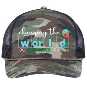 Changing The World One Phoneme At A Time Cute Retro Rope Trucker Hat Cap