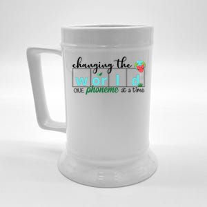 Changing The World One Phoneme At A Time Cute Beer Stein