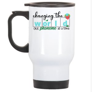 Changing The World One Phoneme At A Time Cute Stainless Steel Travel Mug