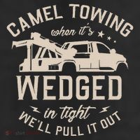 Camel Towing When ItS Wedged In Tight WeLl Pull It Out 7 Panel Mesh Trucker Snapback Hat