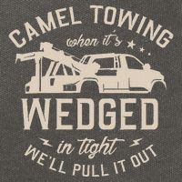 Camel Towing When ItS Wedged In Tight WeLl Pull It Out Cotton Canvas Backpack