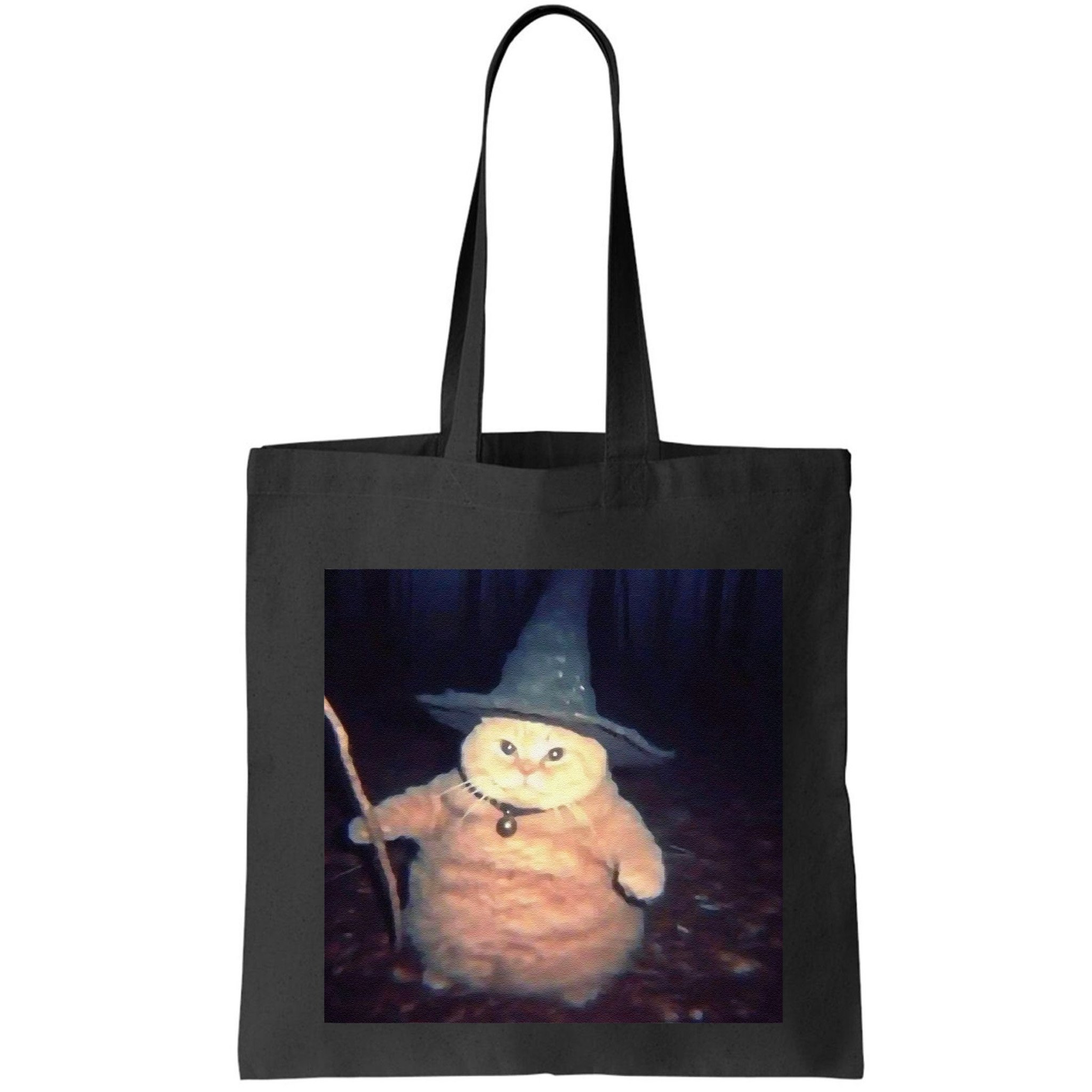Cheeseball The Wizard Cat Vintage 90s Orange Cat Witch Cat Bag