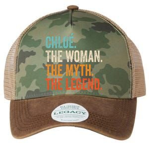 Chloe The Woman The Myth The Legend First Name Chloe Legacy Tie Dye Trucker Hat