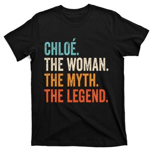 Chloe The Woman The Myth The Legend First Name Chloe T-Shirt