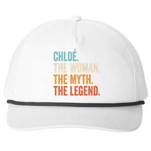 Chloe The Woman The Myth The Legend First Name Chloe Snapback Five-Panel Rope Hat