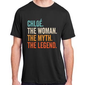 Chloe The Woman The Myth The Legend First Name Chloe Adult ChromaSoft Performance T-Shirt