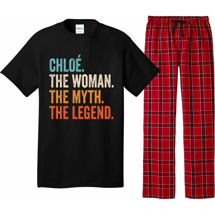 Chloe The Woman The Myth The Legend First Name Chloe Pajama Set