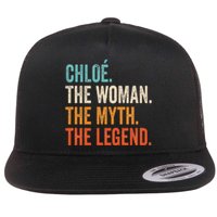 Chloe The Woman The Myth The Legend First Name Chloe Flat Bill Trucker Hat