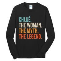 Chloe The Woman The Myth The Legend First Name Chloe Tall Long Sleeve T-Shirt