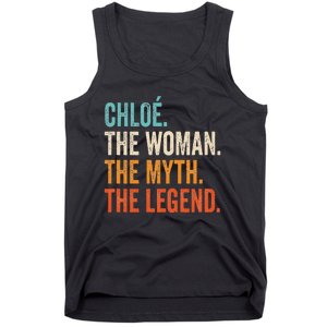 Chloe The Woman The Myth The Legend First Name Chloe Tank Top