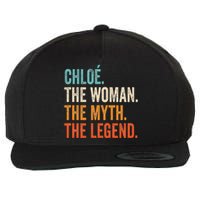 Chloe The Woman The Myth The Legend First Name Chloe Wool Snapback Cap