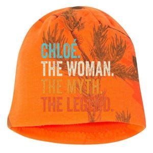 Chloe The Woman The Myth The Legend First Name Chloe Kati - Camo Knit Beanie