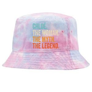 Chloe The Woman The Myth The Legend First Name Chloe Tie-Dyed Bucket Hat