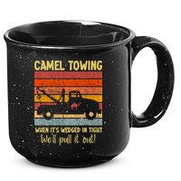 Camel Towing When It's Wedged In Tight Funny 15oz Campfire Ceramic Mug