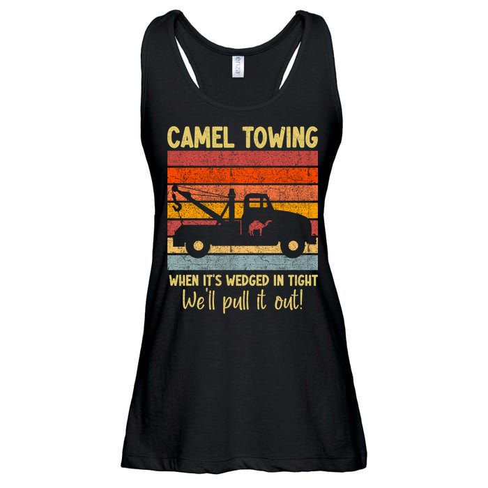 Camel Towing When It's Wedged In Tight Funny Ladies Essential Flowy Tank