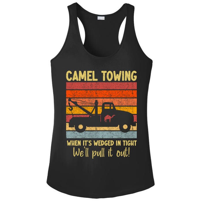 Camel Towing When It's Wedged In Tight Funny Ladies PosiCharge Competitor Racerback Tank