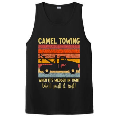 Camel Towing When It's Wedged In Tight Funny PosiCharge Competitor Tank