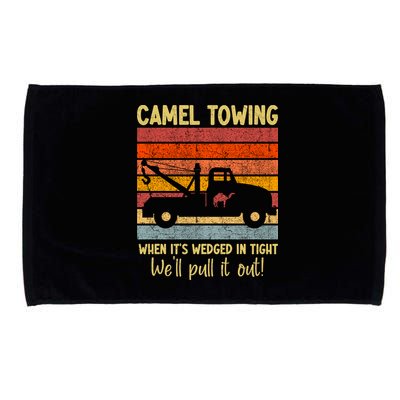 Camel Towing When It's Wedged In Tight Funny Microfiber Hand Towel