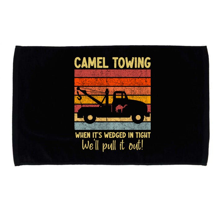 Camel Towing When It's Wedged In Tight Funny Microfiber Hand Towel