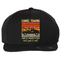 Camel Towing When It's Wedged In Tight Funny Wool Snapback Cap