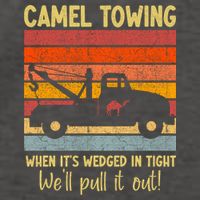 Camel Towing When It's Wedged In Tight Funny Vector Backpack